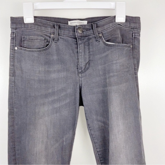 Banana Republic Premium Denim Ash Gray Skinny Jeans | Size 27 - Picture 2 of 6